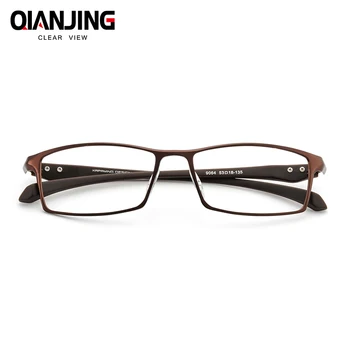QIANJING Moda ochelari de Miopie spectacol tr90 rama de ochelari ochelari de vedere optic ochelari rame pentru bărbați ochelari 9064 Plin de Cadre