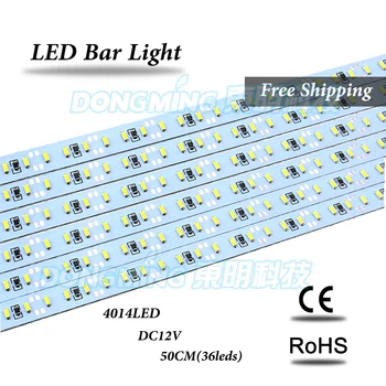 LED-luces benzi 50cm 36leds luces de aluminiu led strip lumină IP22 12V led bar de lumină 4014 bijuterii vitrina de iluminat, Transport Gratuit