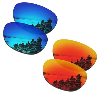 SmartVLT 2 Perechi de ochelari de Soare Polarizat Lentile de Înlocuire pentru Oakley Stringer Albastru de Gheață și Foc Roșu