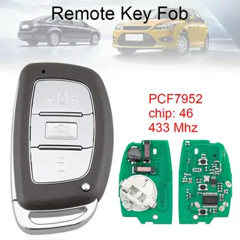 433MHz sistemului de acces fără cheie de la Distanță Inteligent Auto breloc cu PCF7952 Cip ID46 se Potrivesc pentru Hyundai