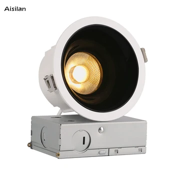 Aisilan Estompat LED Încastrat tip Downlight 110V NE-Standard, J-Cutie 12/18W Spoturi CRI 97 de Protecție a Ochilor pentru Dormitor, camera de zi