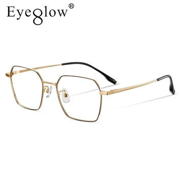 Eyeglow WT02 Vintage Designer de Ochelari Cadru Femei ochelari Cadru de Titan pentru Bărbați Rotund Retro Clar Ochelari
