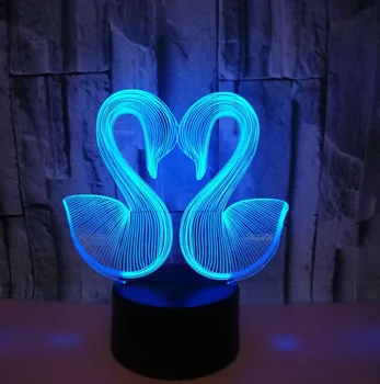 3D Veioza Fisuri Colorat Cadou USB Atmosfera de Acasa de Animale Mici de LED-uri Lampă de Masă Lampă de Lavă Decorare Dormitor
