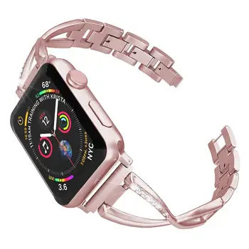 Din Oțel inoxidabil Trupa de Metal Pentru Apple Watch 38mm Curea 42mm 40mm 44mm,Iwatch Bratara Seria 5 4 3 2 1 Femei Bratara WatchBands