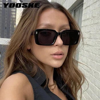 YOOSKE Piața de Moda ochelari de Soare Femei Barbati Brand de Lux de Designer de Epocă Colorate, Ochelari de Soare Femei Galben UV400 Ochelari