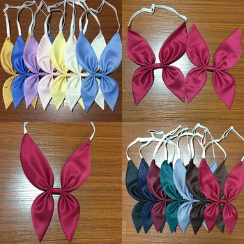 2019 Peștișor de aur Pre-cravată Eșarfă Școală Japoneză Fete Femei Solide de Culoare Papion Jk Uniforma Elevi Cravata Cosplay 14 Culori