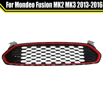 Modificate Pentru Mondeo Curse Gratare Pentru Fusion Mondeo MK2 MK3 2013-2016 Bara Fata Grile grila Fata Plasă de Miere-pieptene Stil