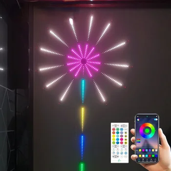 Colorate de Control a Sunetului de focuri de Artificii Lumina Cu Control de la Distanță App Nunta de Crăciun, Muzică de Control de Sunet RGB Led Strip Pentru Dormitor