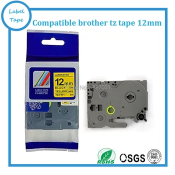 Compatibil P-touch Imprimantă Etichetă Panglică TZe-631 Pentru Fratele Folosi Pentru Brother Imprimantă de Etichete
