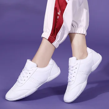Copii Adidasi Competitive Aerobic Pantofi Alb Majorete Femei Concurs Pantofi De Formare De Fitness Pantofi De Dans