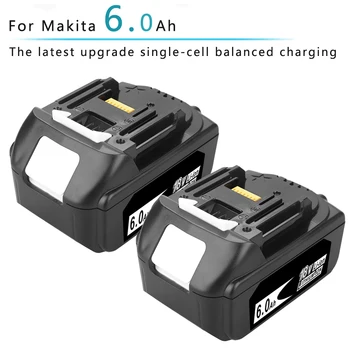 Noi BL1860 18V 6.0 Ah baterie Reîncărcabilă Litiu BMS pentru Makita Instrument de Putere Baterii BL1815 BL1830 BL1840 BL1850 LXT 400