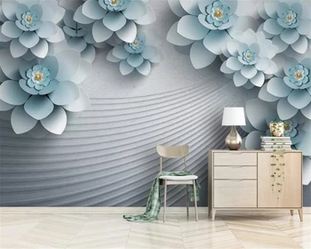 beibehang fotografie Autocolant de Perete Tapet Stil modern Relief florale abstracte fundal romantic tapet de perete decor acasă