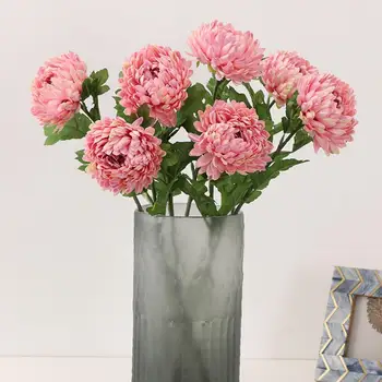 home decor Nou mare cap de floare artificială hortensie crizantema minge de flori false DIY home garden petrecere de nunta magazin decorati