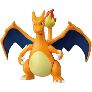 Autentic Pokemon aliaj papusa ornamente hand-made mucegai dragon de foc-respirație foc mic dragon de animație pentru copii periferice jucarii
