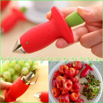Practic Mini Capsuni Descojitor Tomate Tulpini De Fructe Sonda Frunze Stem Remover Cuțit De Bucătărie Instrumente S