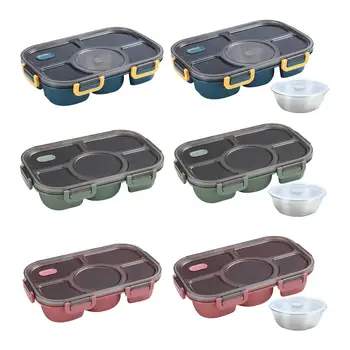 Portabil Cutie de Prânz Picnic Food Transportator Container pentru Alimente Sushi Recipient Gustare Cutie Bento Box Container pentru Acasă Adulți