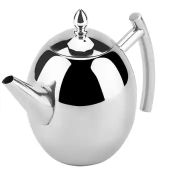 1000/1500ML din Oțel Inoxidabil Ceainic Ceai, Cafea, Fierbător pentru Apă Recipient Detasabil cu Filtru ochiurilor de Plasă Infuser Ibric de Cafea
