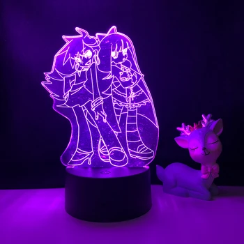 Anime Led Lumina de Noapte Chilot și Ciorapi cu Garterbelt pentru Decor Dormitor Lumina Cadou de Ziua Manga Lampa Chilot și Ciorapi