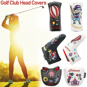În aer liber, Gât Lung Driver Jumătate Rotund PU Golf Cap de Fier de Acoperire de Protecție Headcover Golf Club Capul Acoperă Golf Rod Sleeve