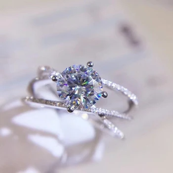 2021 noi trosnituri moissanite inel pentru femei bijuterii inel de logodna pentru nunta de argint 925 inel cadou