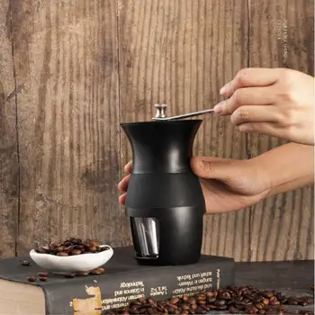 Eworld Draagbare Handkoffiemolen Verstelbare Mașină Koffieboon Molen Rvs Parte Aangezwengeld Keuken Mills Gereedschap Coffeeware