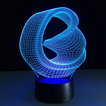 Abstract 3D lumini colorate atinge lumini cu led-uri produse creative cadouri lumina de noapte lampă de noptieră creative noi produse exotice