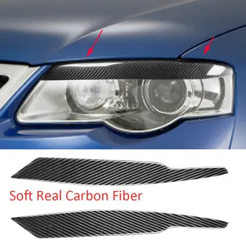 Soft Real de Fibră de Carbon, Faruri Pleoape Spranceana Acoperire Pentru toate modelele VW Passat B6 3C 2005-2010