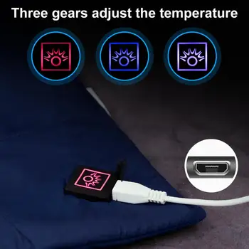 USB Pătură Încălzită 1 Set Elegant, cu Husă de Depozitare Reutilizabile Electric de Încălzire Pad Scaun Auto Încălzirea Accesorii pentru Utilizarea de zi cu Zi