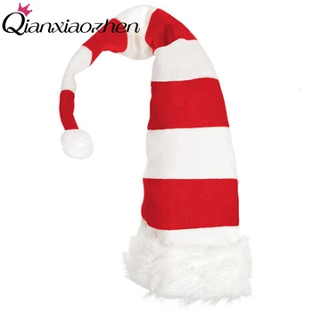 Qianxiaozhen Cu Dungi Roșii Și Albe De Crăciun Pălărie Pac Adult Costume De Vacanță De Crăciun Pălării De Petrecere, Cadou De Crăciun