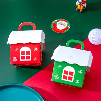 Bomboane de crăciun Cadou Caseta de Casă Forma de Crăciun Decorare de Anul Nou Cadouri Cookie Petrecere de Craciun Decor Cutii de Ambalaj DIY Supplie