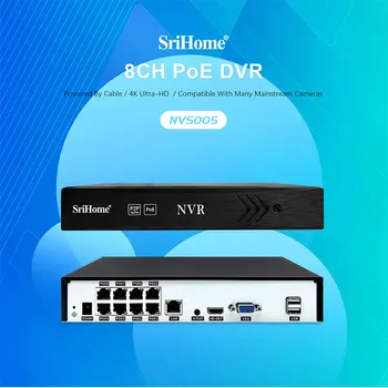 Sricam 8CH POE NVR Smart Home H. 265 de Supraveghere Video de Securitate CCTV aparat de Fotografiat Sistem Max HDD 8TB Ieșire HDMI 4K Ușor de Instalare