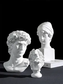 M,Dimensiune Mare Caracter Nordic Sculptura Meserii Rășină opera de Arta Corpului Uman Schiță de Artă Instrumente Decorațiuni 3D Faciale Ornamente
