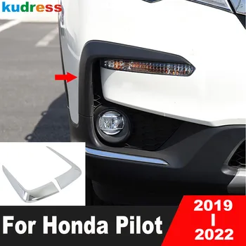 Fata Foglight Spranceana Acopere Garnitura Pentru Honda Pilot 2019 2020 2021 2022 Chrome Mașină De Ceață Lampa De Lumina Pleoapa Laminat Benzi Accesorii
