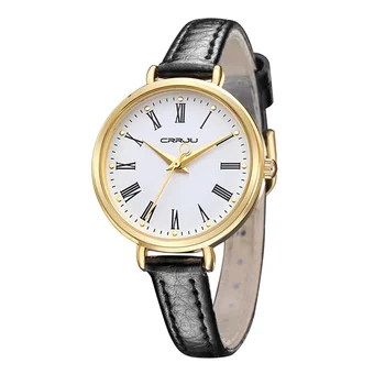 CRRJU Top Brand de Lux Mici Curea din Piele pentru Femei Ceasuri Brățară Moda Doamnelor ceasuri Femei Ceasuri Ceas Reloj Mujer