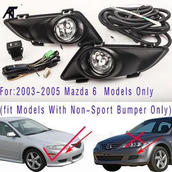 pentru Mazda 6 2003 -2005Car Bara Fata Lumina de Ceață Lămpi Cu Cablaj Capac Grila(Modele se potrivesc Cu Non-Sport Bara Numai)