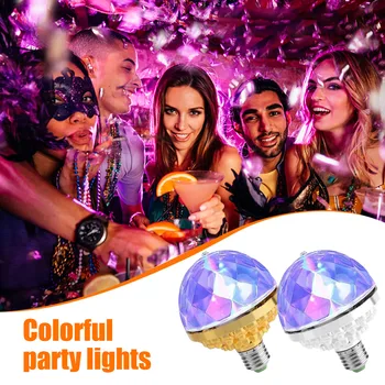 Noi E27 LED Petrecere Bec 6W Rotativ Disco Bec RGB Cristal Etapă Bec Culoare Schimbare LED Mingea Bec Lampa de Partid Lumini de Scena