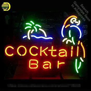 Semn de Neon pentru Cocktail Bar neon bec Semn de Bere Bar pub lumini de Neon Semn Tub de sticlă Artizanat Iconic Becuri Super-Luminos club lampa