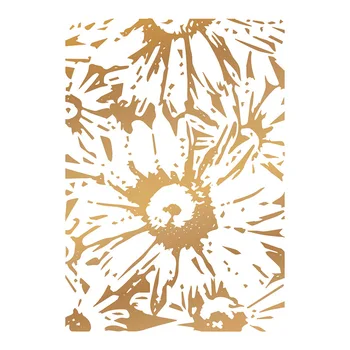 Floarea-soarelui Fundal Placă Fierbinte Folie Placa de Argint DIY Ștanțare Die Tăiat Scrapbooking Șabloane Fierbinte Ștanțare Folie 2020 moare de Tăiere