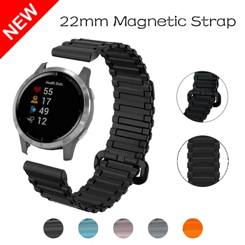 Sport Curea Magnetica pentru Garmin Ceas Venu 2 Silicon Watchband pentru Garmin Vivoactive 4/2 Active de Înlocuire brățară Brățară 22mm