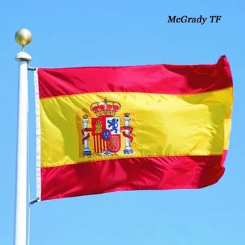 Spania Flag Super-Poli de Fotbal PAVILION Interior Exterior Poliester Steagul Național Fanioane cu Steagul Acasă Dcoration Accesorii Moderne