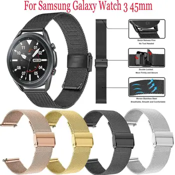 22MM Milanese Curele pentru Samsung Galaxy Watch 46mm de Viteze S3 Pentru Huami Amazfit GTR 47mm Watchband Pentru Galaxy Watch 3 45 mm Bratara