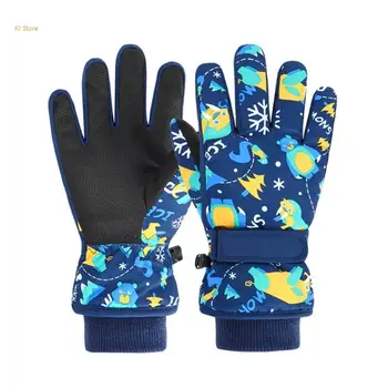 Impermeabil Schi Mănuși de Iarnă Mănuși de Cald de Imprimare de Desene animate Mănuși pentru Copii