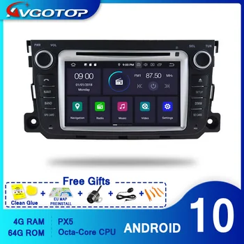 AVGOTOP Android 10 Radio Auto pentru MERCEDES-BENZ SMART 2010 2011 2012 2013 2014 Carplay RDS GPS Navi DVD Player