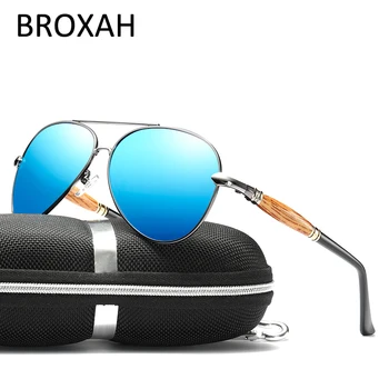 De lux ochelari de Soare Polarizat Bărbați UV400 Moda Oval de sex Masculin Ochelari de Soare Vintage de Conducere Pescuit Ochelari de vedere