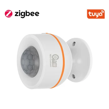 Tuya Zigbee Smart Senzor de Miscare PIR Cu senzor de Temperatură și Umiditate Alimentat de la Baterie sau USB de Încărcare Funcționează Cu TUYA Hub