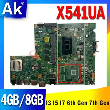 X541UA Placa de baza I3 I5 I7 Gen 6 7 Gen CPU 4GB RAM 8GB RAM pentru ASUS X541UVK X541UV X541UA Laptop Placa de baza Placa de baza