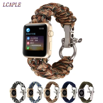 Țesute curea Nailon Pentru Apple Watch band 44mm 40mm 42mm 38mm 44 Femei/Bărbați brățară watchband correa iwatch serie se 6 5 4 3 Curea