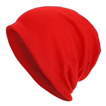 Solid De Culoare Roșie Chelioși Căciuli, Pălării Hip Hop De Iarnă În Aer Liber Unisex Pac Adult Primăvară Caldă Termică Elastic Capota Pălării De Tricotat