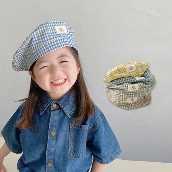 Copii Copil Bereta Fete Pălărie Solid de Culoare Simplu pentru Copii pentru Copii Copilul Minunat de Cauzalitate Capac Copii Accesorii 3-8 Ani