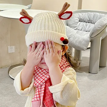 Pentru copii de Iarna Căciuli Îngroșat Animal Pălării pentru Copii de Desene animate Drăguț Pentru Băieți Și Fete Cald Tricotate din Lână Capace Chelioși Capota